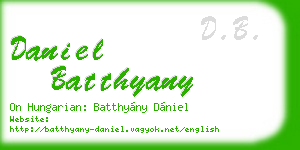 daniel batthyany business card
